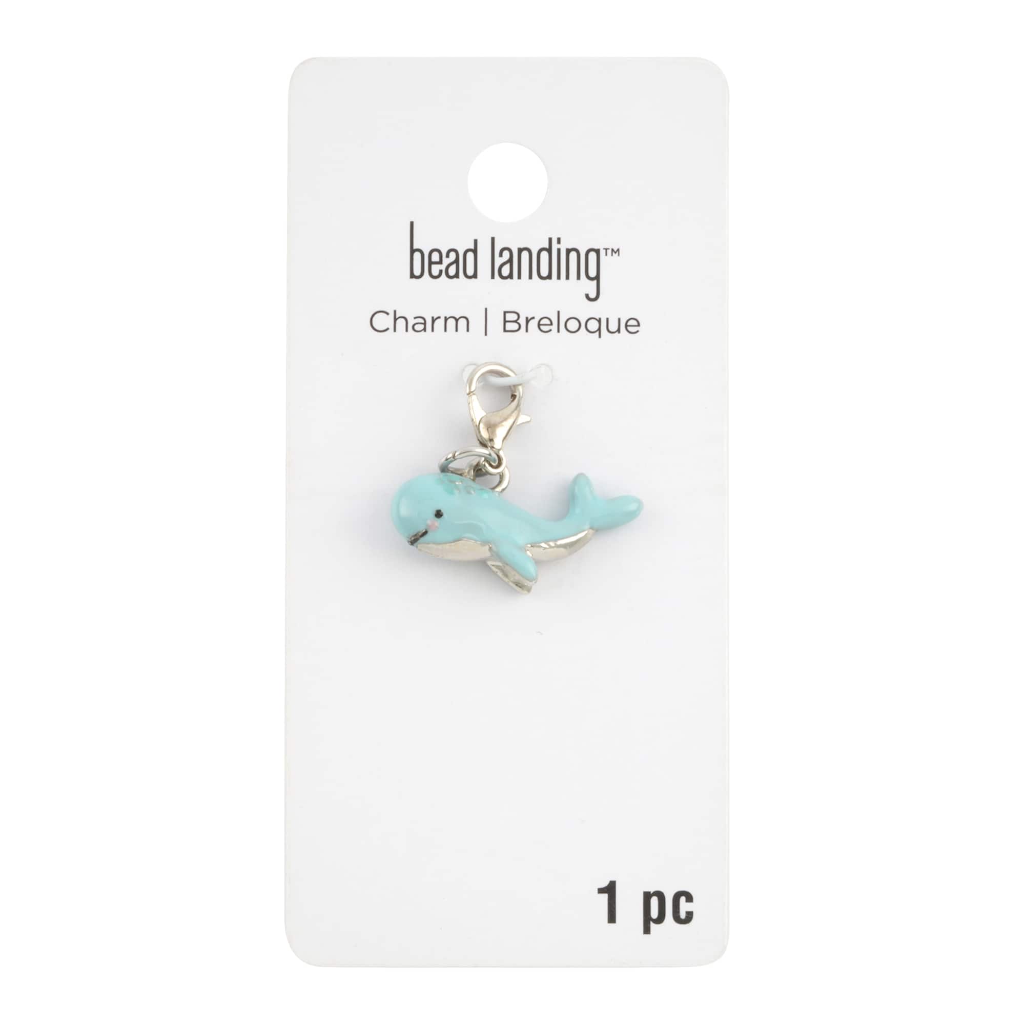 12 Pack: Blue Whale Charm by Bead Landing™
